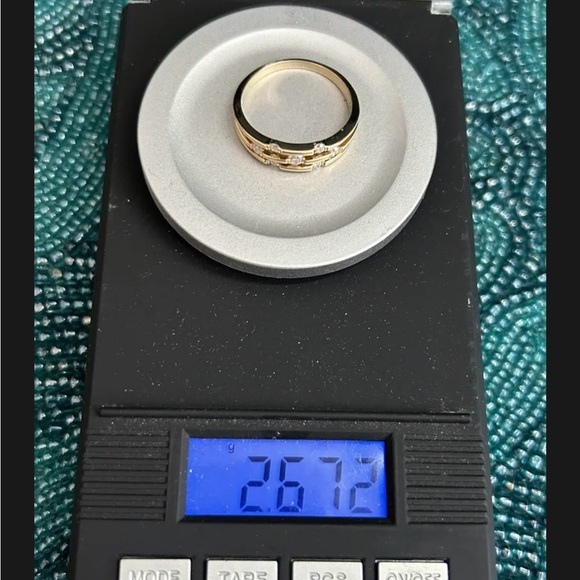 10K Gold Diamond Satellite Ring 💫 Multi Band Celestial Orbit 💫 - Picture 9 of 9